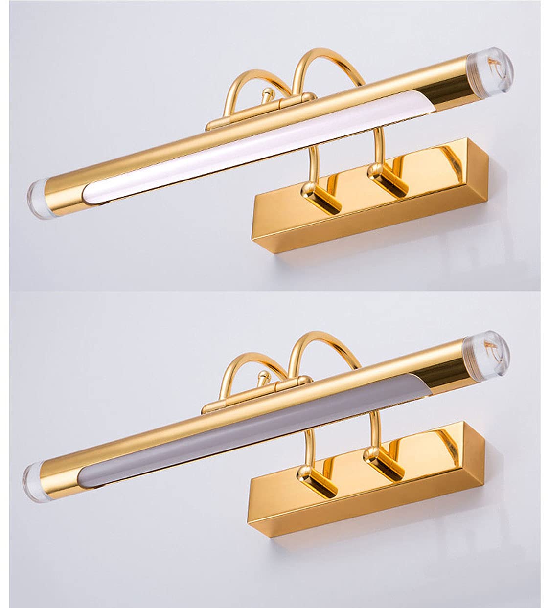 LED Spiegellicht IP44 Spiegelfront Beleuchtung mit Stecker und Kabel Badezimmer Schrank Licht Neutrales Licht 4000K Spiegel Wandleuchte Make-up für Toilette Küche Eitelkeit Schlafzimmer