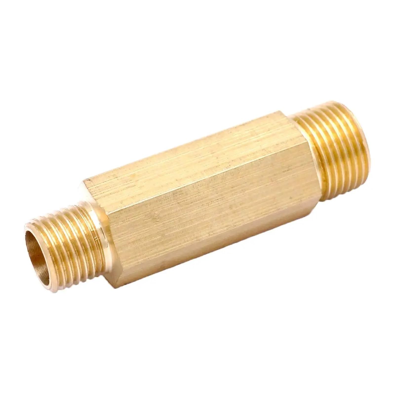 Hgetjohxem Men's One Color 1/4" Bsp-3/8 Bsp Reduce Length 60Mm Hex Brass Pipe Fitting Connector Reducer
