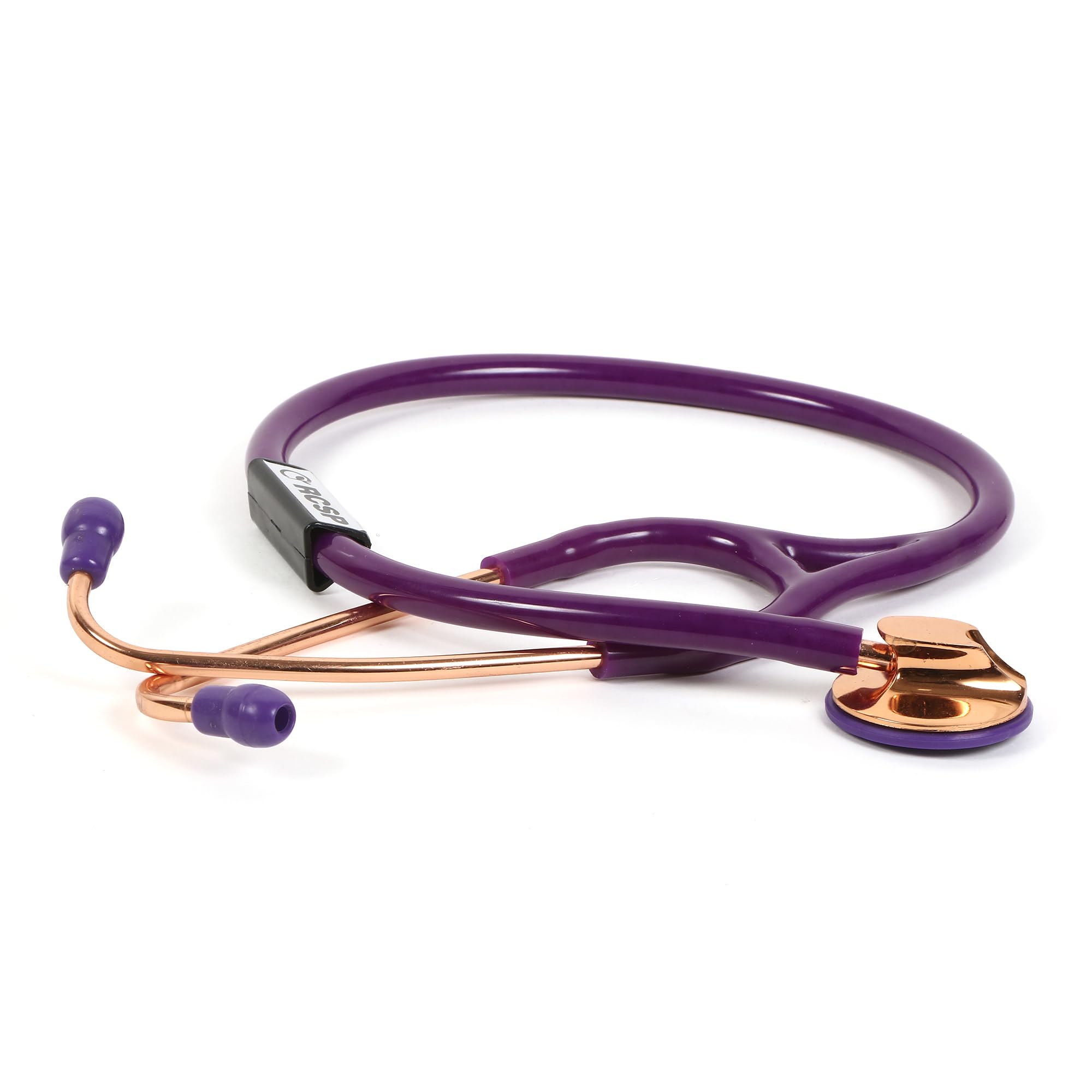 RCSP Micro Adjustable Stethoscope For Doctors And Medical Student, Adult | Light weight Chest Piece with Flexible Jointless Tube & Soft Sealing Ear Knobs | Gold Color Single Head Brass Cardio Purple (B0CXJ35PGV) Amazon Price History, Amazon Price Tracker