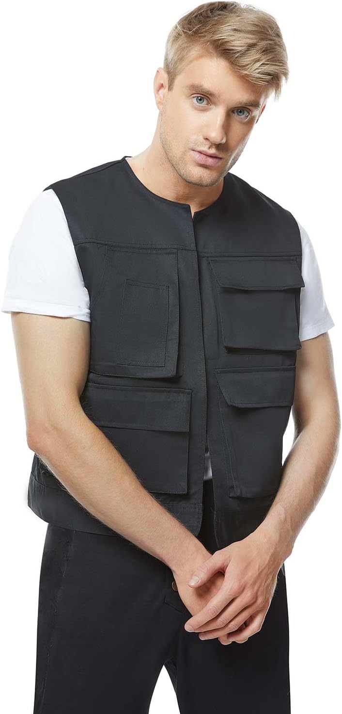 Anime Costume Adult Vest Men Black Waistcoat Outfits Force Knight Cosplay Uniform Suit