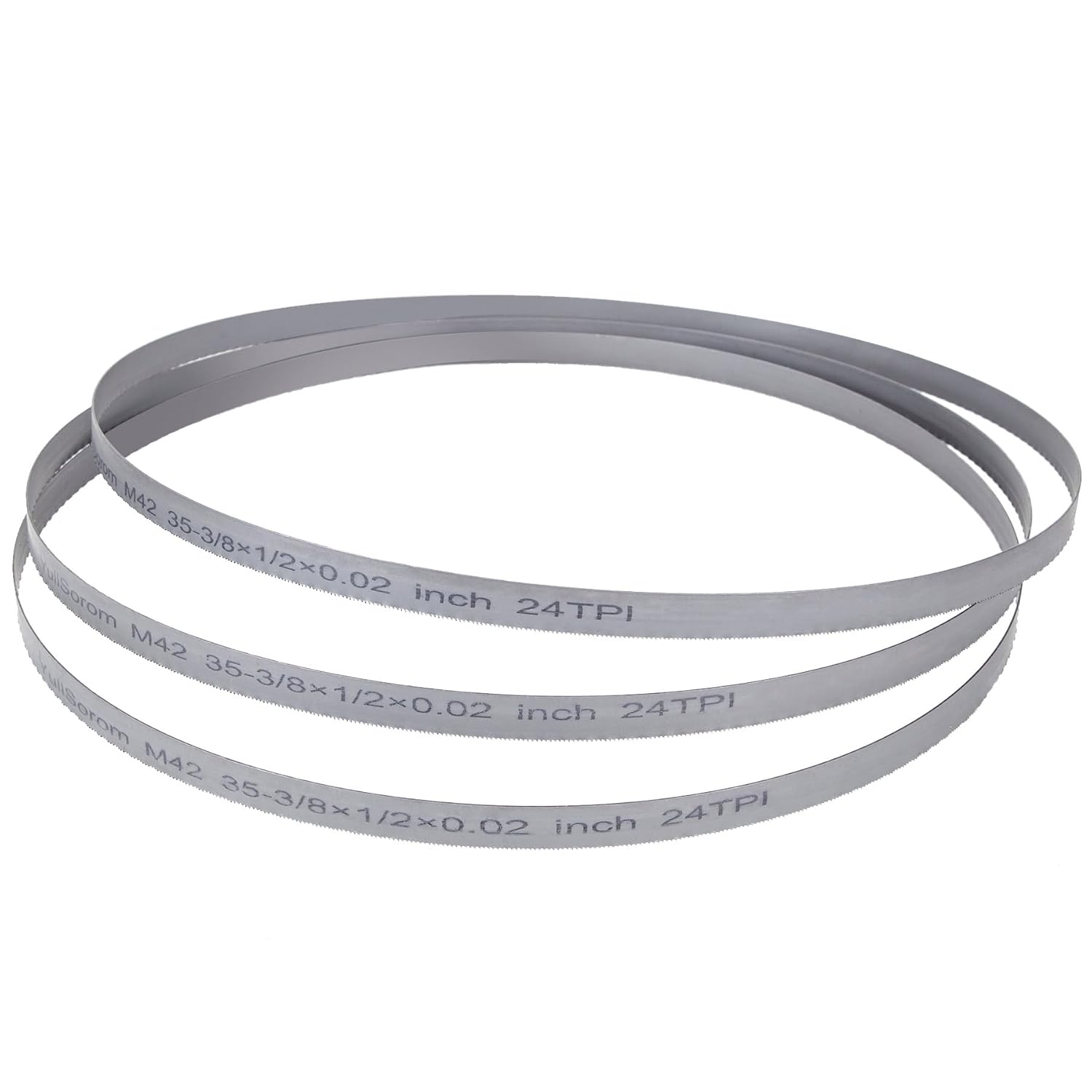 35-3/8 Inch Bandsaw Blade 24 TPI for Milwaukee 48-39-0539 Portable Band Saw Blade, 35-3/8" x 1/2" x .020" 24 TPI bandsaw Blades, 3-Pack