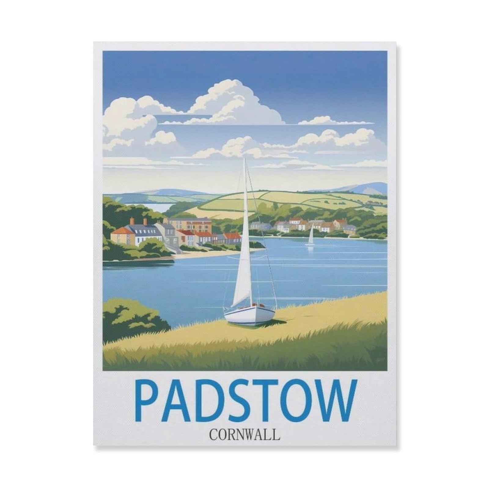 Jigsaw Puzzles for Adults 1000 Piece，Padstow Cornwall，Classic Puzzle Teens Boys Girls Puzzles for DIY Intellective Educational Game, Gift Home Decor（50x70cm）-FD89
