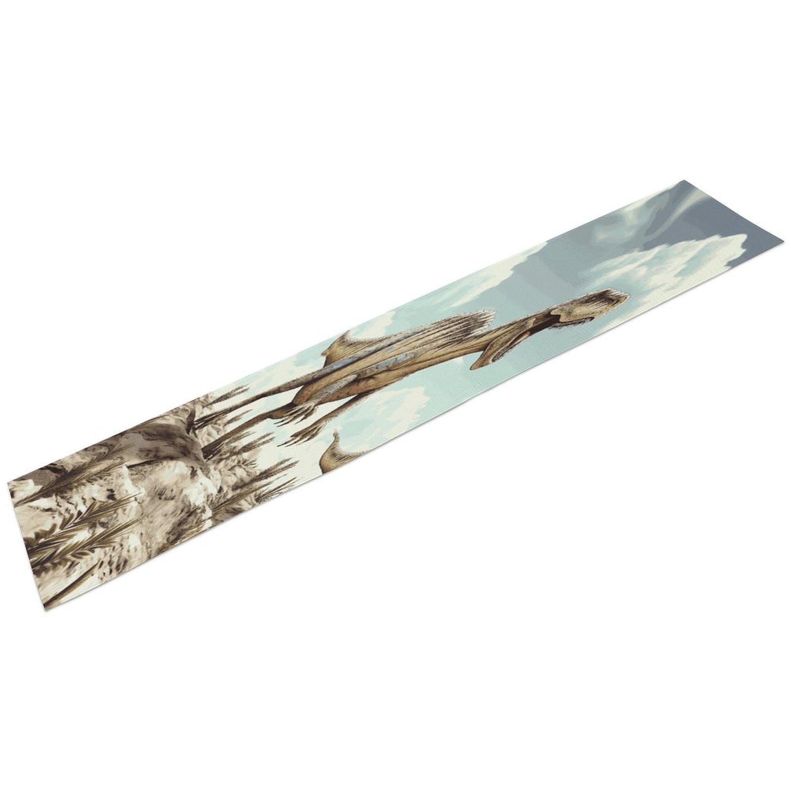 Dinosaur Walking Dinosaur Walking Table Runner Linen Long Table Runner Farmhouse Rustic Table Runners Table Decoration for Party Home Kitchen Dining Holiday Decor 13 X 72 Inch