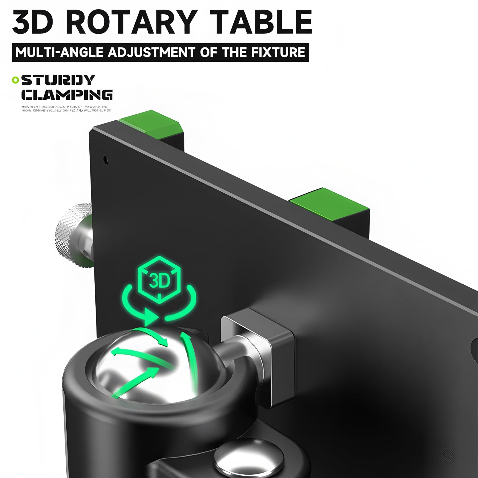 LUOWEI LW-319 Universal Rotary Fixture, 3D Adjustable Stand