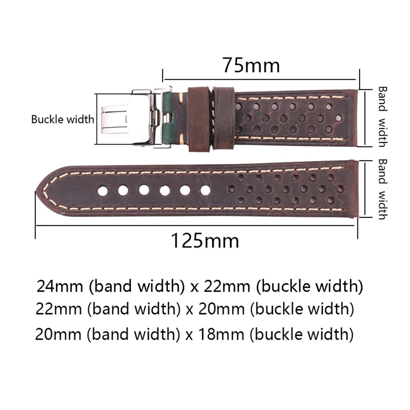 yingyingjia Oddychający Pasek Ze Skóry Naturalnej 20 Mm 22 Mm 24 Mm Do Inteligentnego Zegarka Pasek Brązowy Kawa Czarny Zielony Pasek Ze Skóry Bydlęcej Akcesoria