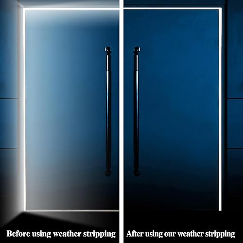Miniatura 3 de Burlete negro para puerta, resistente al polvo, a prueba de sonido, 40 pies para puertas y ventanas, reemplazo de marcos en forma de V, ranuras para