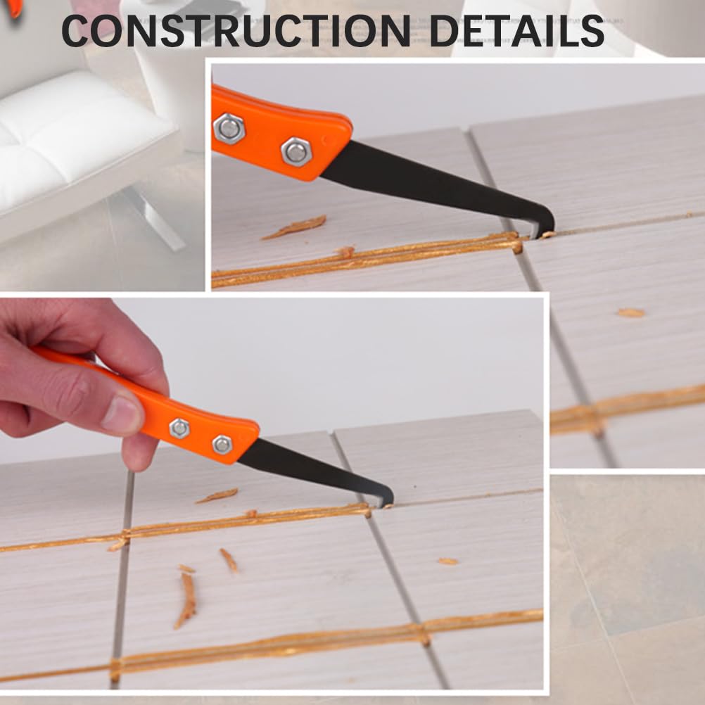 Set Raschietto Per Fughe Piastrelle 17 Pezzi - Con Lame Di Ricambio, Per Pulizia Bagno E Cucina - Foto 4