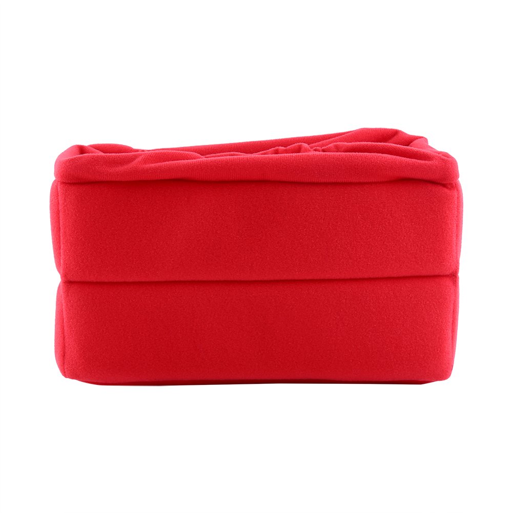 Borsa per fotocamera imbottita con divisorio universale con inserto antiurto Fotocamera DSLR Blu Rosso Nero (Rossa)