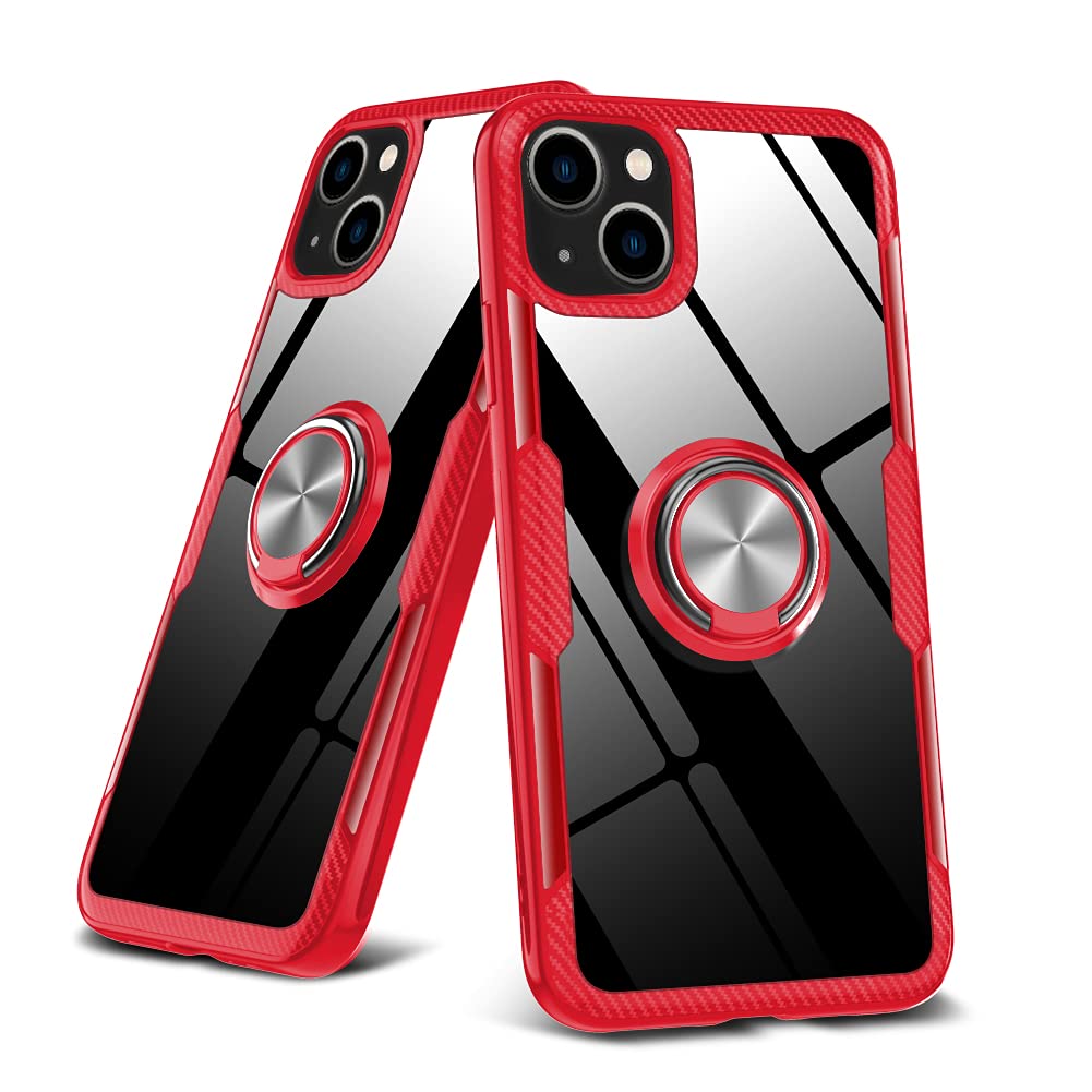 iPhone 13mini 滑り止め 指紋防止 携帯カバー 赤 リング付き Amazon.co.jp: iPhone 13 mini ケース クリア リング付き 耐衝撃