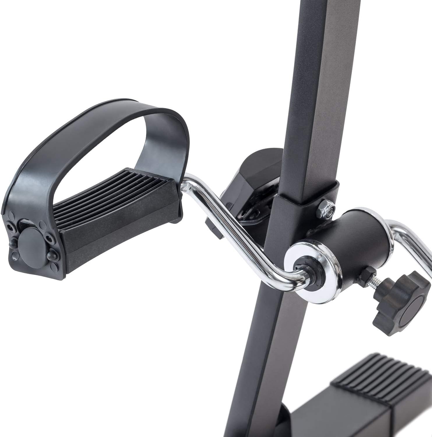 TechFit Mini Bicicleta de Recuperación con Doble Manivela Ajustable, Adecuada para Ejercitar Pies y Brazos, Monitor LCD Incorporado