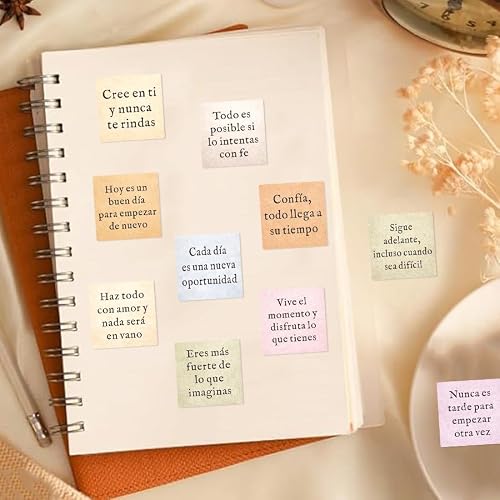 500 Pcs Spanish Inspirational Quote Stickers, 1 Inch Motivational Stickers Roll, Positive Encouragement Labels for Classroom Rewards, Student Motivation, Planner, Scrapbook, Gift Packaging, DIY Crafts - Image 6