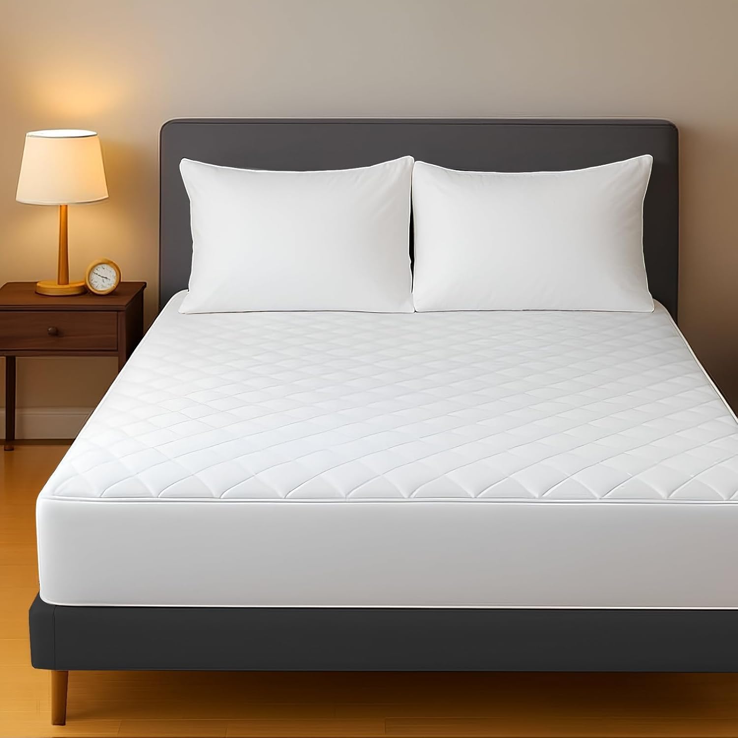 Pamposh Quilted King Size Mattress Protector Pack of 2 - Ultrasoft Covers