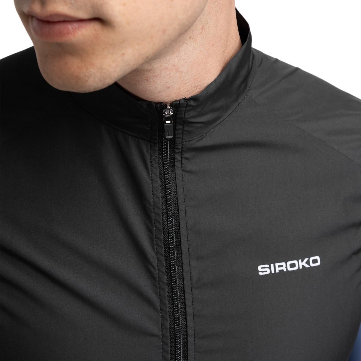 SIROKO Chaleco cortavientos ciclismo V1 Blaast Negro