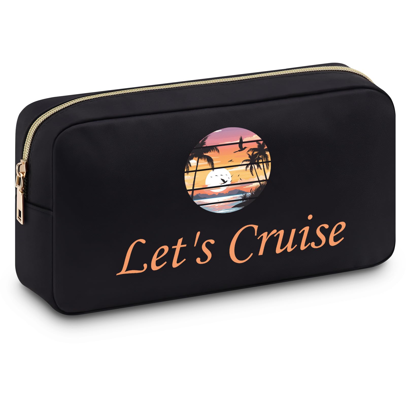 Cruise Gifts for Women Cruise Cosmetic Bag Beach Accessories Summer Vacation Presents for Daughter Makeup Bag Funny Gifts for Women Travel Organizer for Girl Sister Friend Mom Bestie