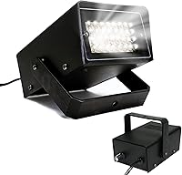 Vista 1 de ENUOLI Mini Luz Estroboscópica - 32 Bombillas LED Superbrillantes para Halloween, Control de Velocidad de Parpadeo Variable, Luces Intermitentes