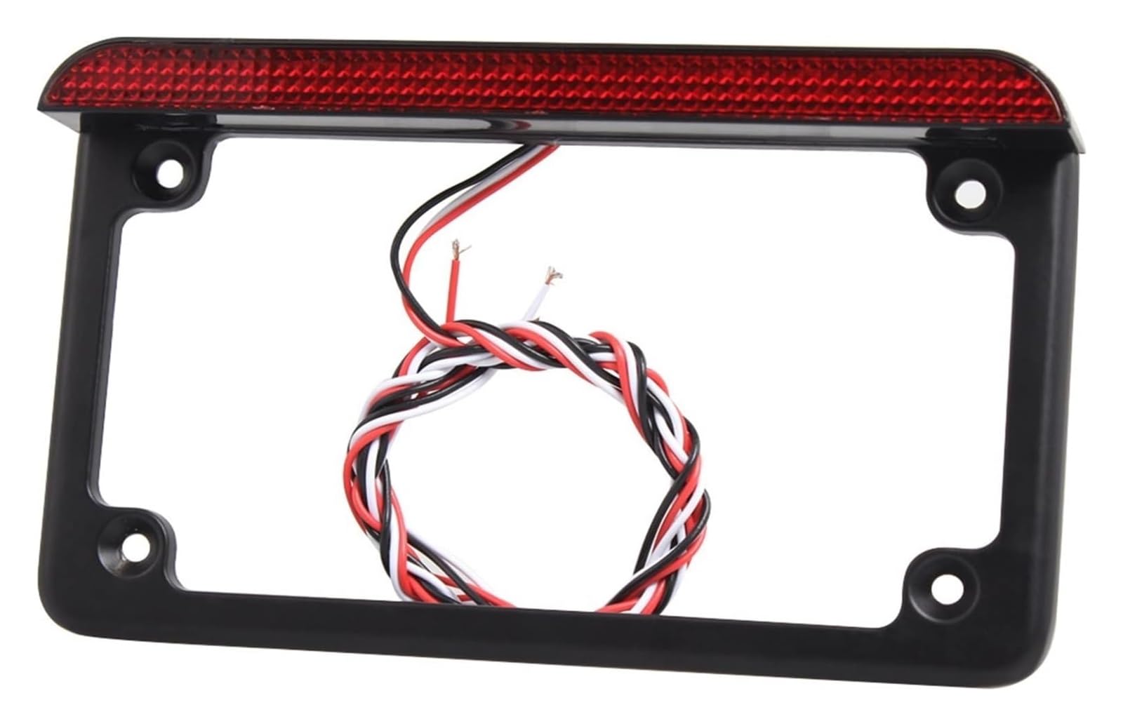 Soporte para Matrícula Motocicleta para Suzuki Soporte Matrícula Rectangular Motocicleta con Eliminador Guardabarros Luz Trasera(2)