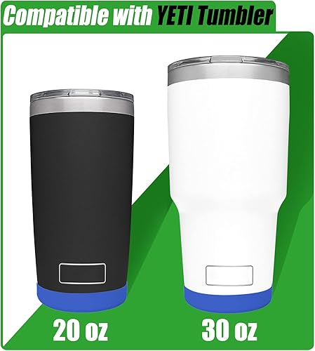 Miniatura 3 de YETI Tumblaer - Funda de silicona para tapa de vaso Tervis de 30 onzas y 20 onzas, protección inferior más segura y menos ruido para accesorios de
