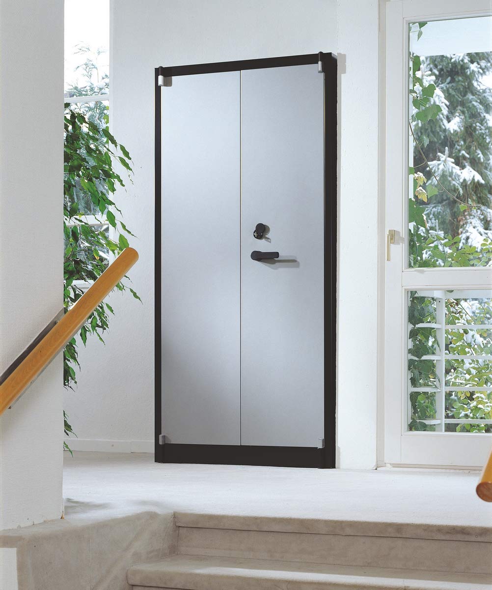 bümö Aktentresor & Feuerschutzschrank für Aktenordner - Aktentresor Brandschutzschrank Sicherheitsschrank A1 Tresor (Höhe: 195 cm | Breite: 93 cm | Tiefe: 50 cm)