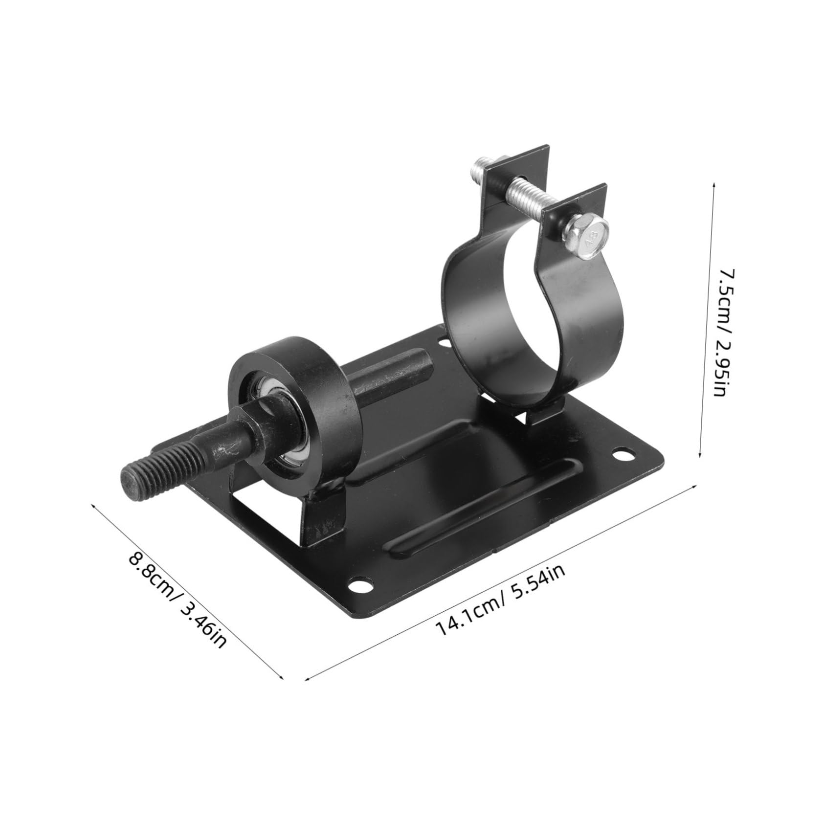 balacoo Adjustable Drill Clamp Vise Metal Clamp for Drill Holder Space-saving Bench Vise