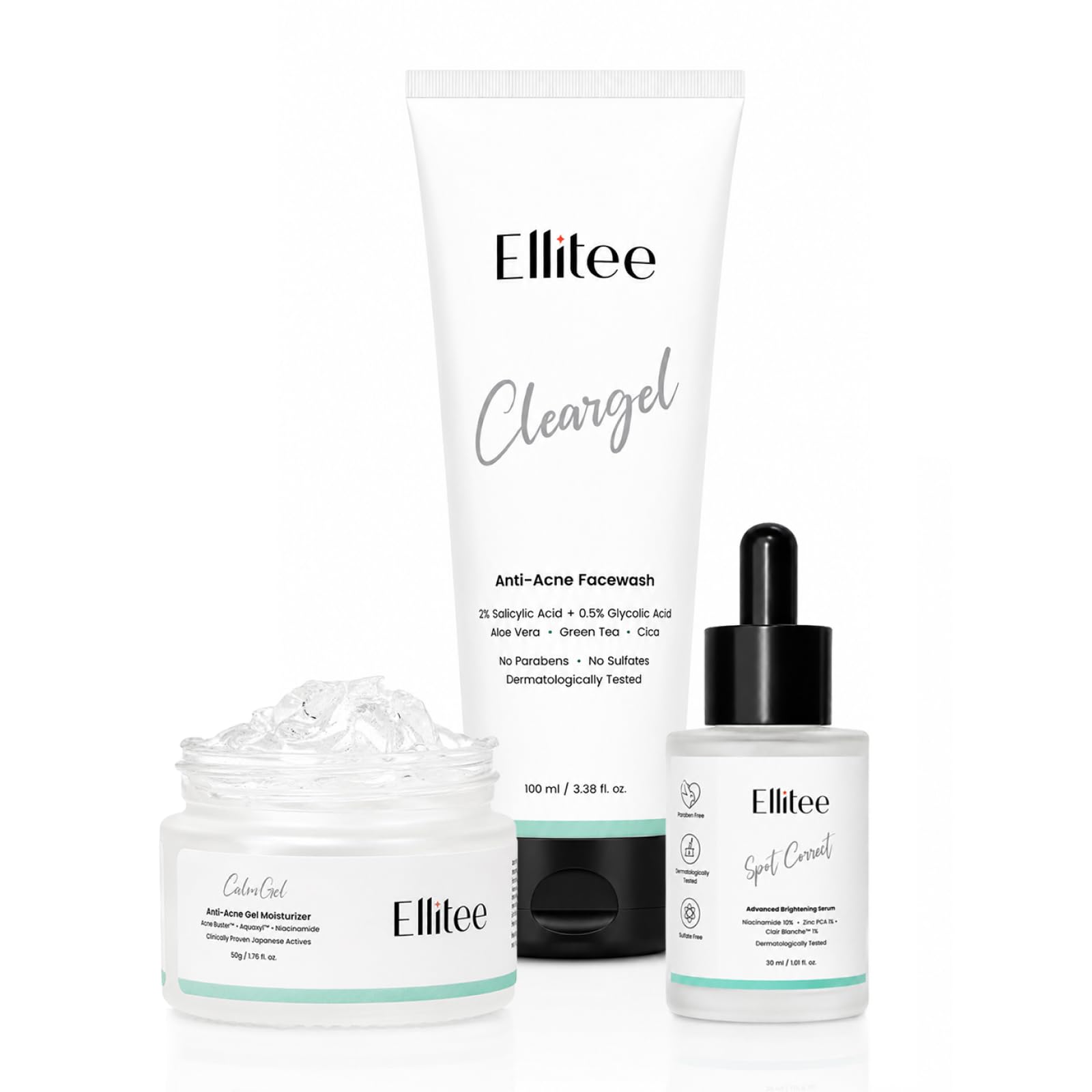 Anti Acne Skincare Kit – 3 Step Combo with 2% Salicylic Acid Face Wash, 10% Niacinamide Serum & Oil-Free Gel Moisturizer – For Oily & Acne-Prone Skin, Helps Reduce Pimples & Dark Spots.-image-17