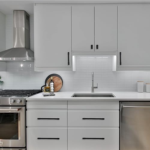 Miniatura 5 de COTYKILEY Paquete de 10 manijas negras mate de 7 pulgadas para gabinetes de cocina, manijas de puerta de gabinete, accesorios de gabinete de cocina,