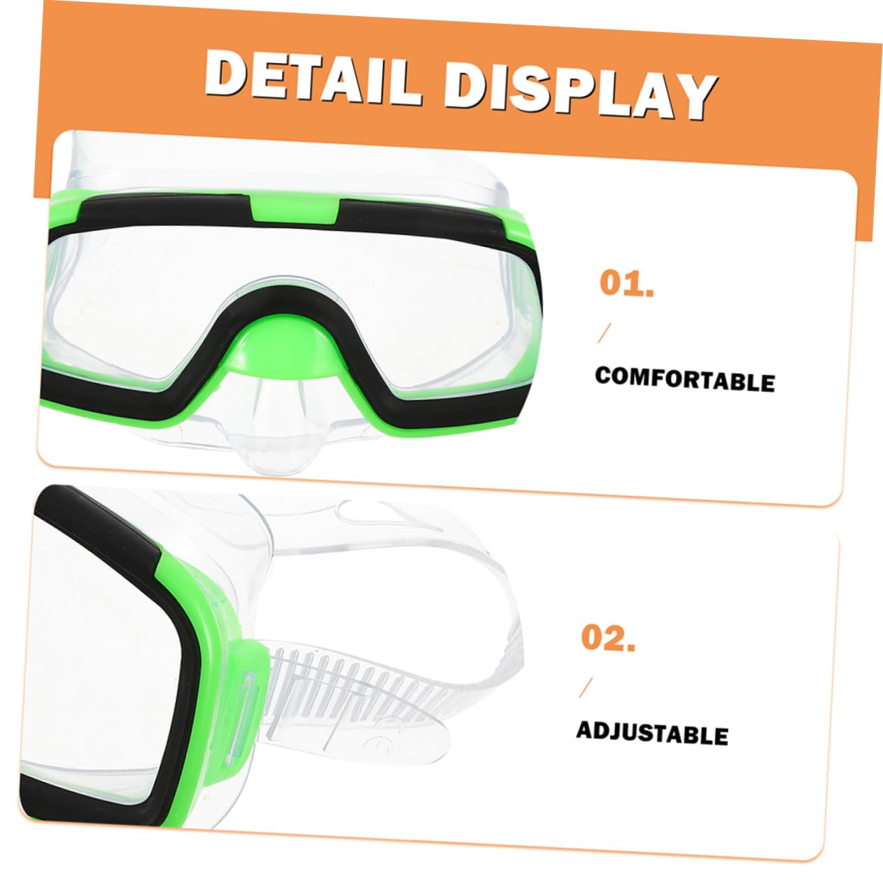 Gatuida Gafas De Buceo para Azul y Verde Gafas De Snorkel Semisecas y Aletas Cortas para Nadar para Buceo Piscinas y Snorkel Playas