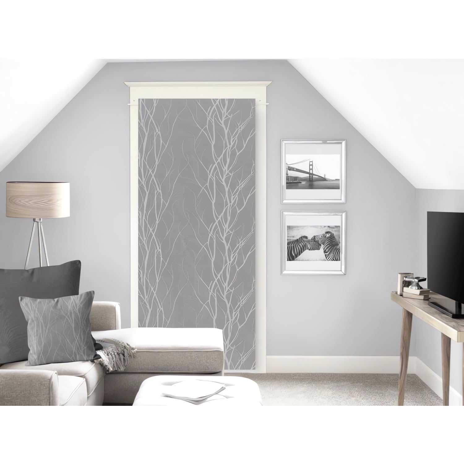 Soleil d'ocre Liane Bise-Bise, Polyester, Grey, 70 x 200 cm