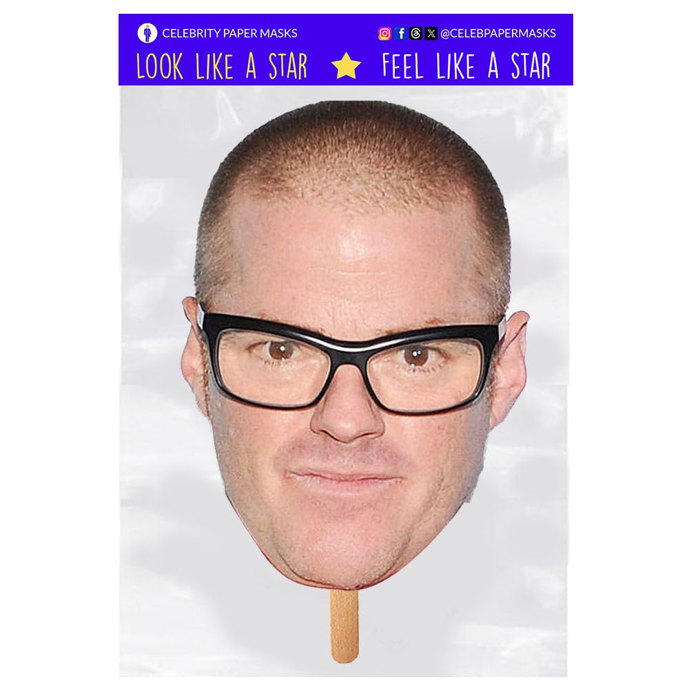 Heston Blumenthal Mask Celebrity Face Masks Celebrity Chef
