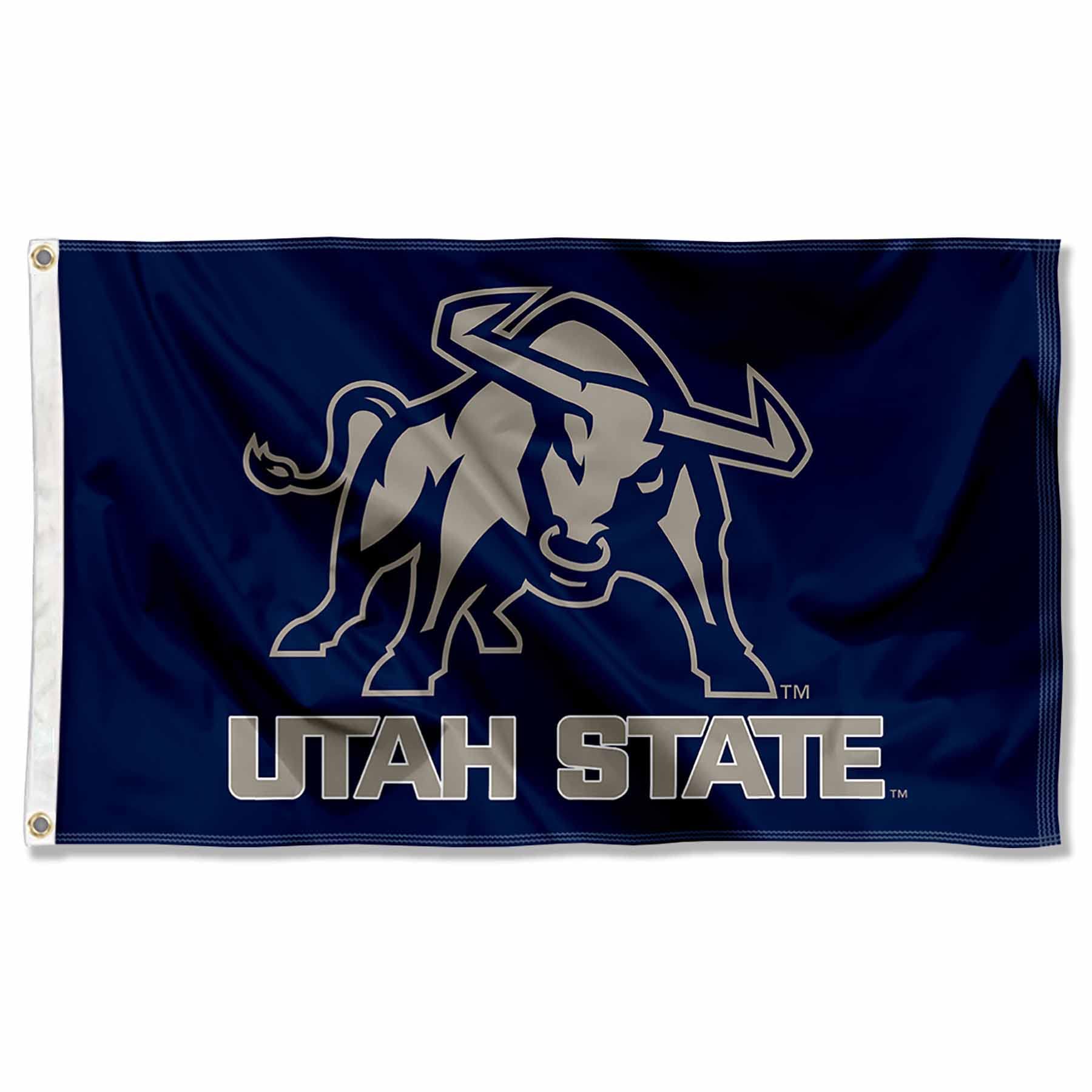 Utah State Aggies USU Big Blue University Large College Flag