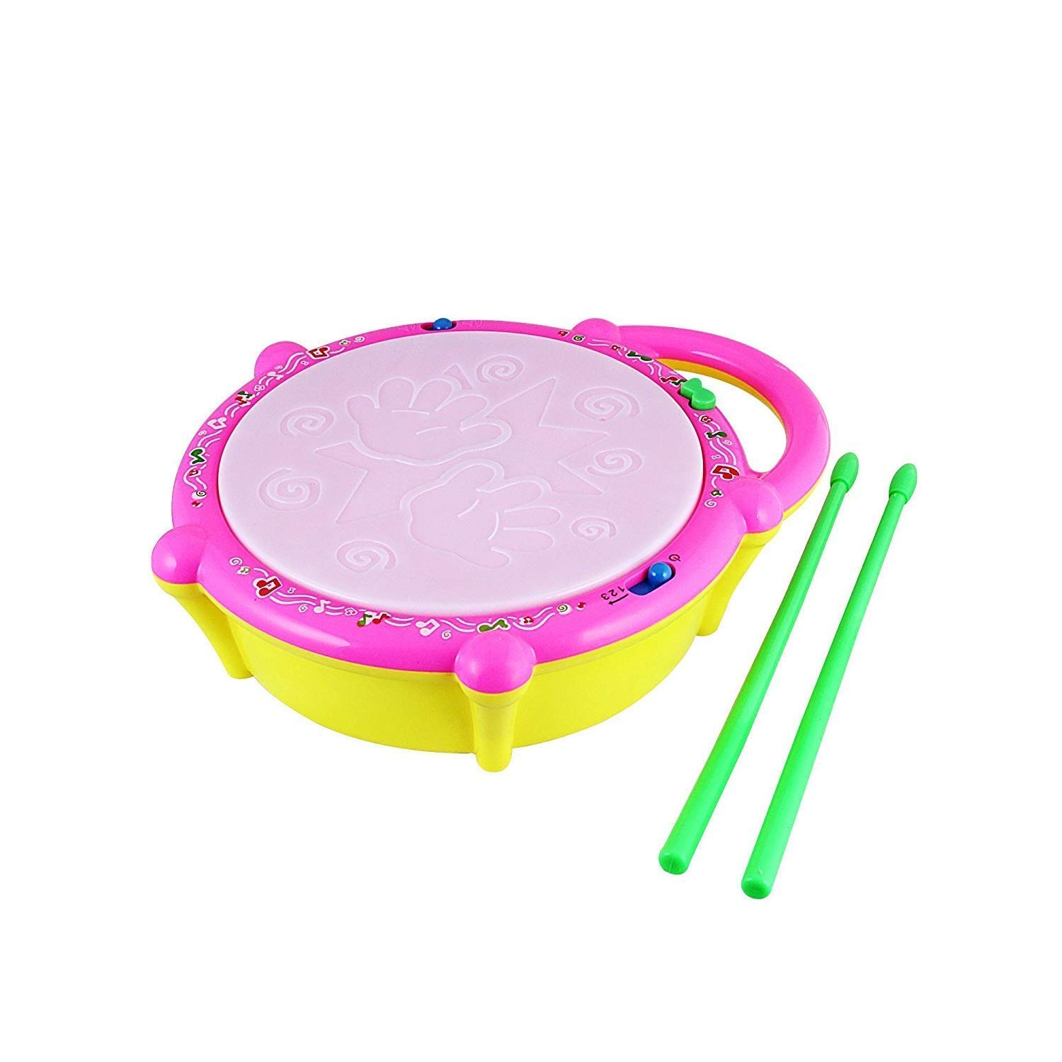 Toyporium® Kids Multicoloured Flash Drum Set with Music and Lights Electronic Touch Flash Visual 3D Lights (Multicolor) (B0BFJHR66M) Amazon Price History, Amazon Price Tracker