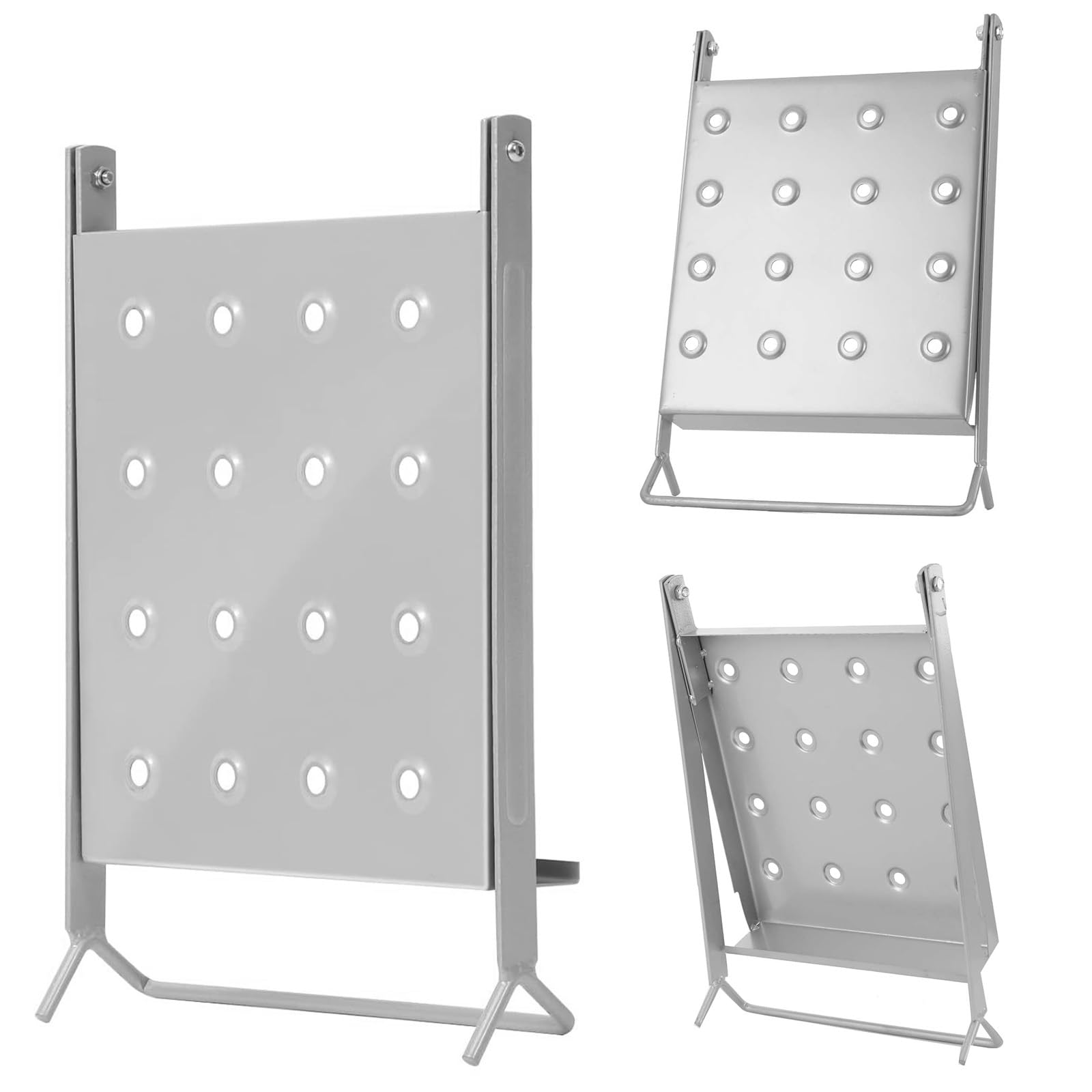 Piattaforma di lavoro sospesa, 150 kg, piattaforma di lavoro antiscivolo per scala a pioli, piattaforma da appendere in acciaio zincato, scala accessorio per scala a pioli, 30 x 26,5 cm