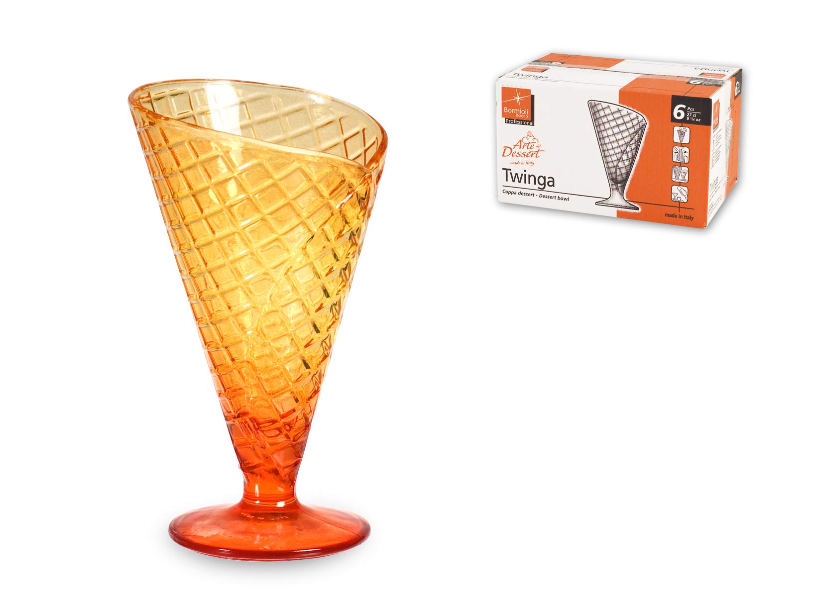 Glasmark KROSNO 1992 - Lot De 4 Coupes à Glace En Verre 150 Ml - Lave-vaisselle Safe
