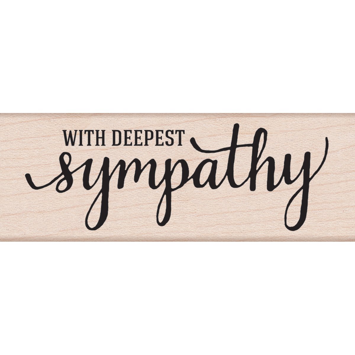 Hero Arts with Deepest Sympathy Woodblock Stamp
