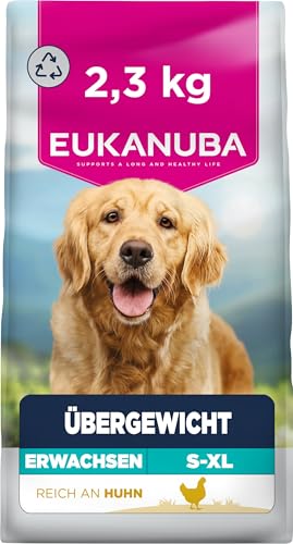 Eukanuba Overweight Hunde Diätfutter mit Huhn, 2,3 kg – Ansicht 1