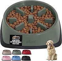 Vista 11 de GORILLA GRIP Tazones patentados de alimentación lenta sin BPA, juguete interactivo para perros y gatos, enriquecimiento de entrenamiento Turquesa