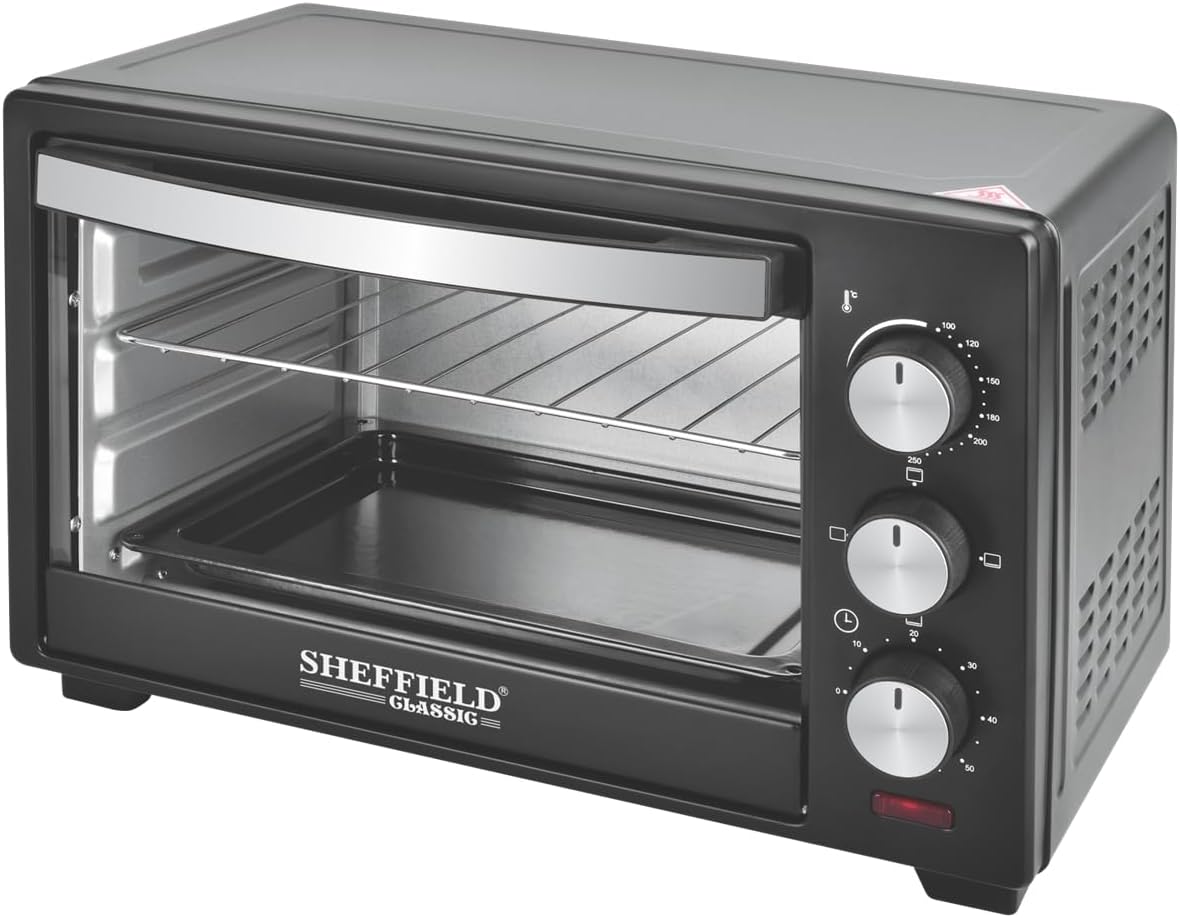 Sheffield Classic Electric oven (23 litres) OTG with temperature selection, heating mode, timer bell, 1600 W, oven toaster grill