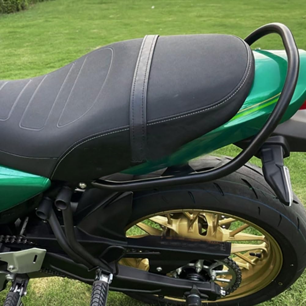 Motorcycle Steel Rear Bumper Passenger Seat Hand Handle Grab Bar Rail Armrest Support Bracket fit for Ka-wa-saki Z-650RS Z-650RS Z650RS Cafe Accessories 2021 2022 2023 (Black)