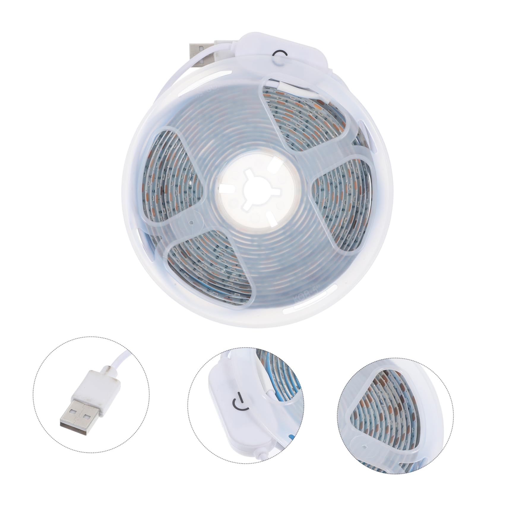 Toyvian Bandes Lumineuses LED USB Croissance des Plantes Spectre Complet, Plastique Solide, Ip33 Étanche, pour Plantes D'intérieur et Jardiniers