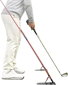 Golf Alignment Stick | Golf Training Aid, Adjustable Putting Green Equipment for Men Golfers