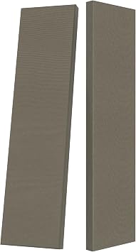 2 Thick Acoustic Panels with Hanging Brackets to the Wall, 2 PCS 47.2 x 11.8 Fiberglass Sound Absorbing Panels for Home Theater Church Office Wall or Ceiling, Light Brown