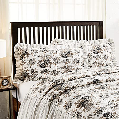 VHC Brands Annie Portabella Floral King Sham 21×37