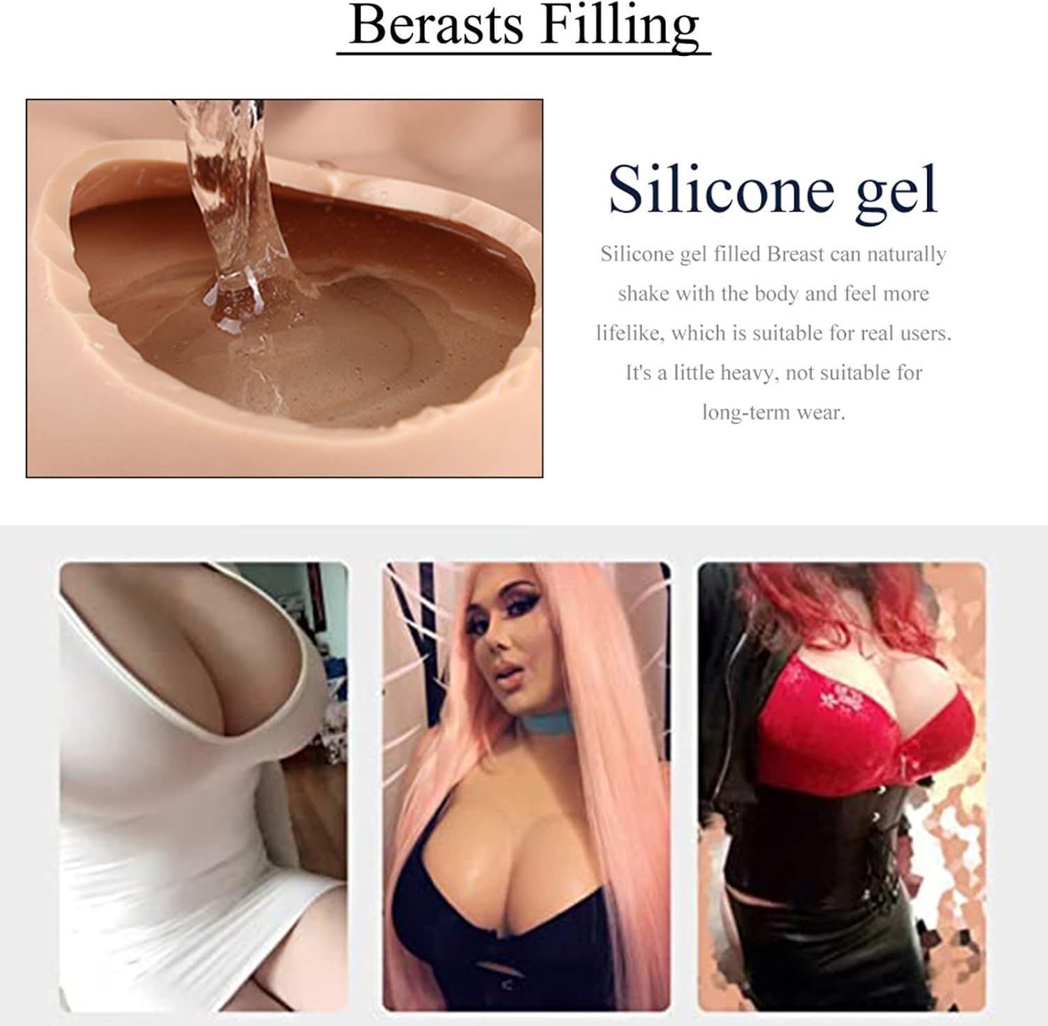 Huge Boobs Silicone Breast Forms Breastplate Fake Tits Enhancer for Crossdressers Breast Plates Fake Breasts Cosplay