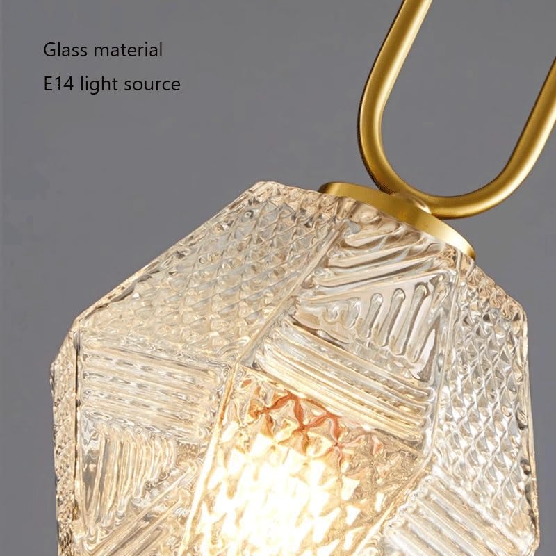 Lampe suspendue de chambre E14 à intensité variable avec 3 couleurs