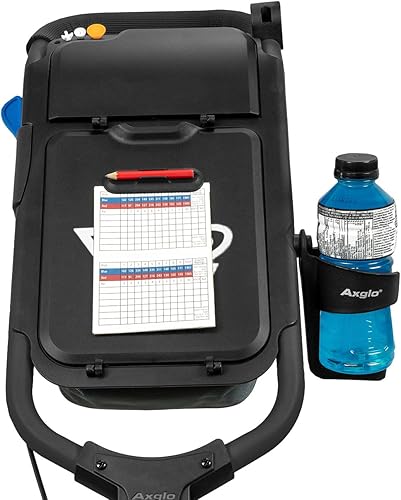 Miniatura 7 de V2 - Carrito de golf plegable pequeño, rueda delantera, carrito de golf, soporte para paraguas y soporte para bebidas incluido