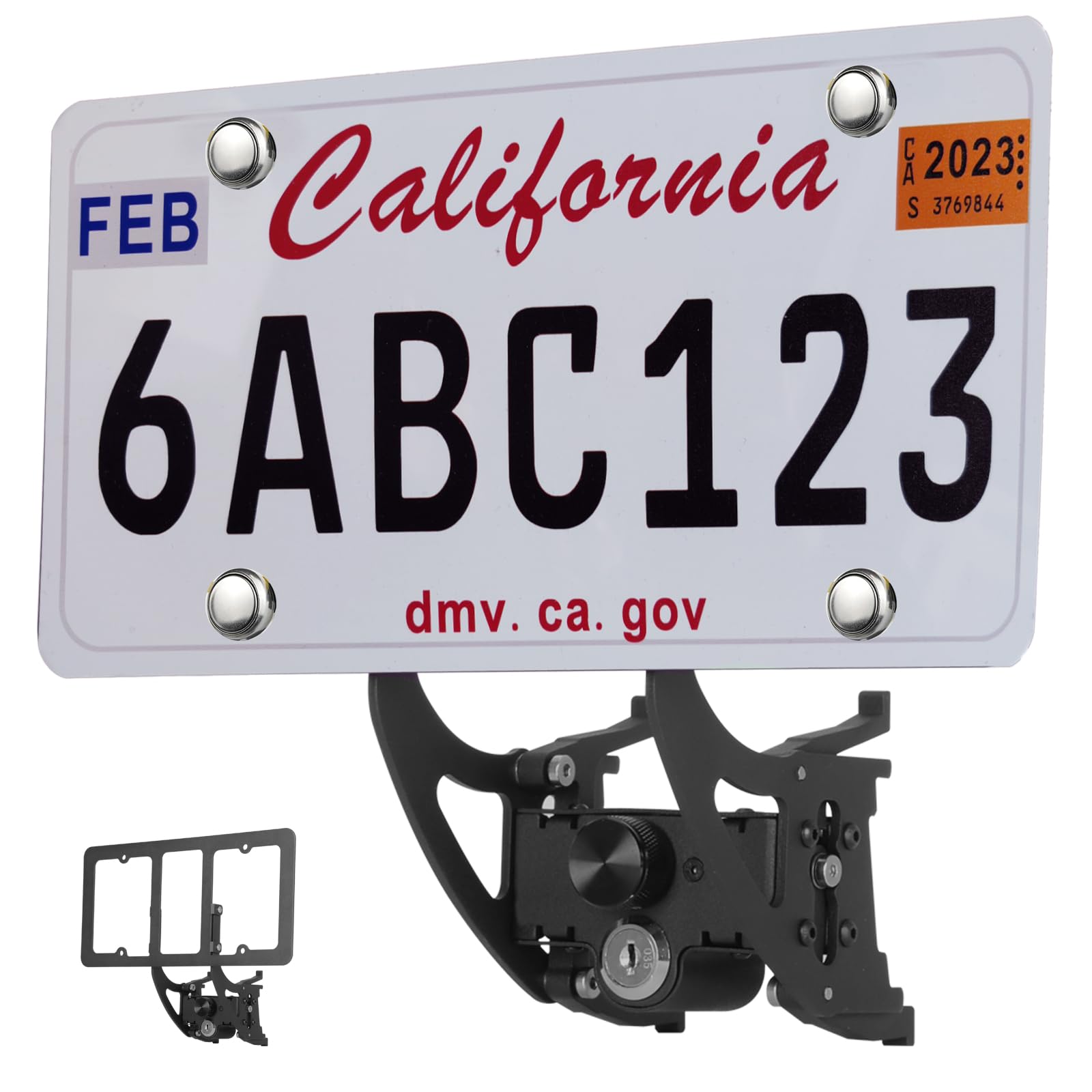 Tesla Front License Plate Holder Model Y Matte Black License Plate Mount Aluminium Alloy No Drill License Plate Frame for Tesla Model Y Accessories 2024 2023 2022 2021