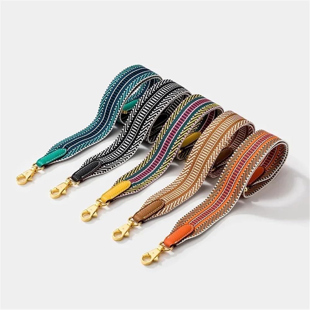 Correas de Repuesto para Bolsos, Correas Anchas de Hombro, Correas Tejidas de Moda para Bolsos de Lujo, Correas de Accesorios para Bolsos (Verde 90)