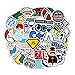 OLUYNG 50pcs Programmatore Programmatore Adesivo Hacker Internet Java Sticker per Telefono Portatile Bicicletta Casco Decalcomanie Skateboard Chitarra Frigorifero