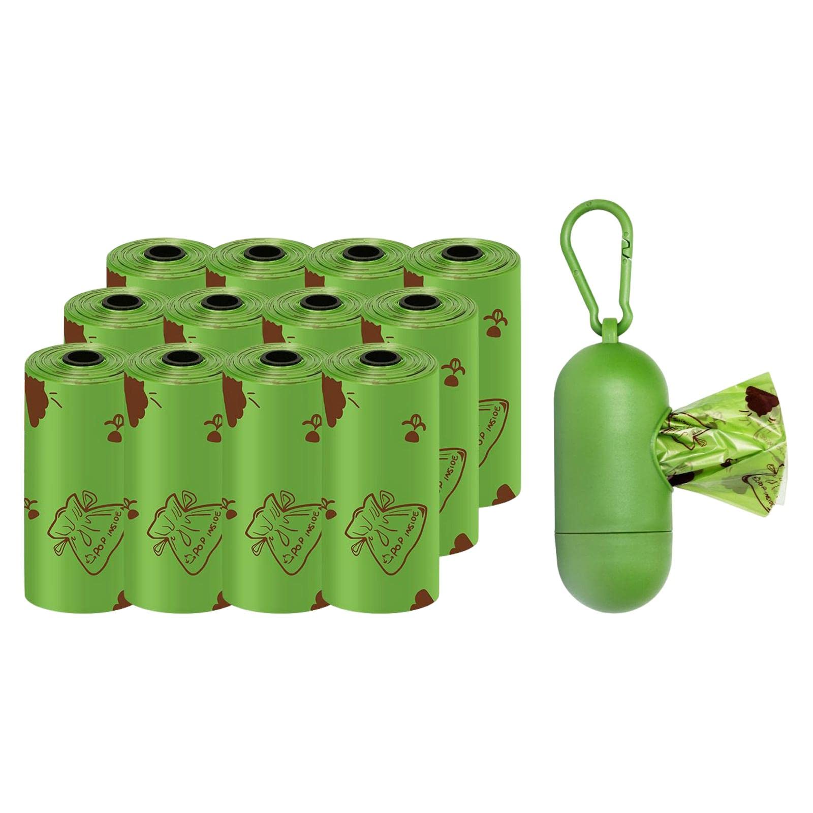 Dog Waste Bags with Dispenser Unscented Extra Thick No Odour for Outdoor 12 Rolls-picture-23