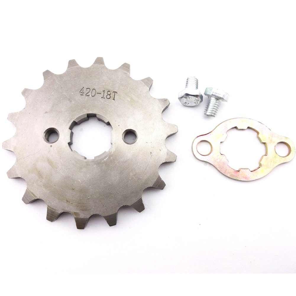 Stoneder 420 18 denti 17 mm catena anteriore pignone ingranaggio 50cc 70cc 90cc 110cc 125cc 140cc 150cc 160cc motore ATV Quad Pit Dirt Trail Bike