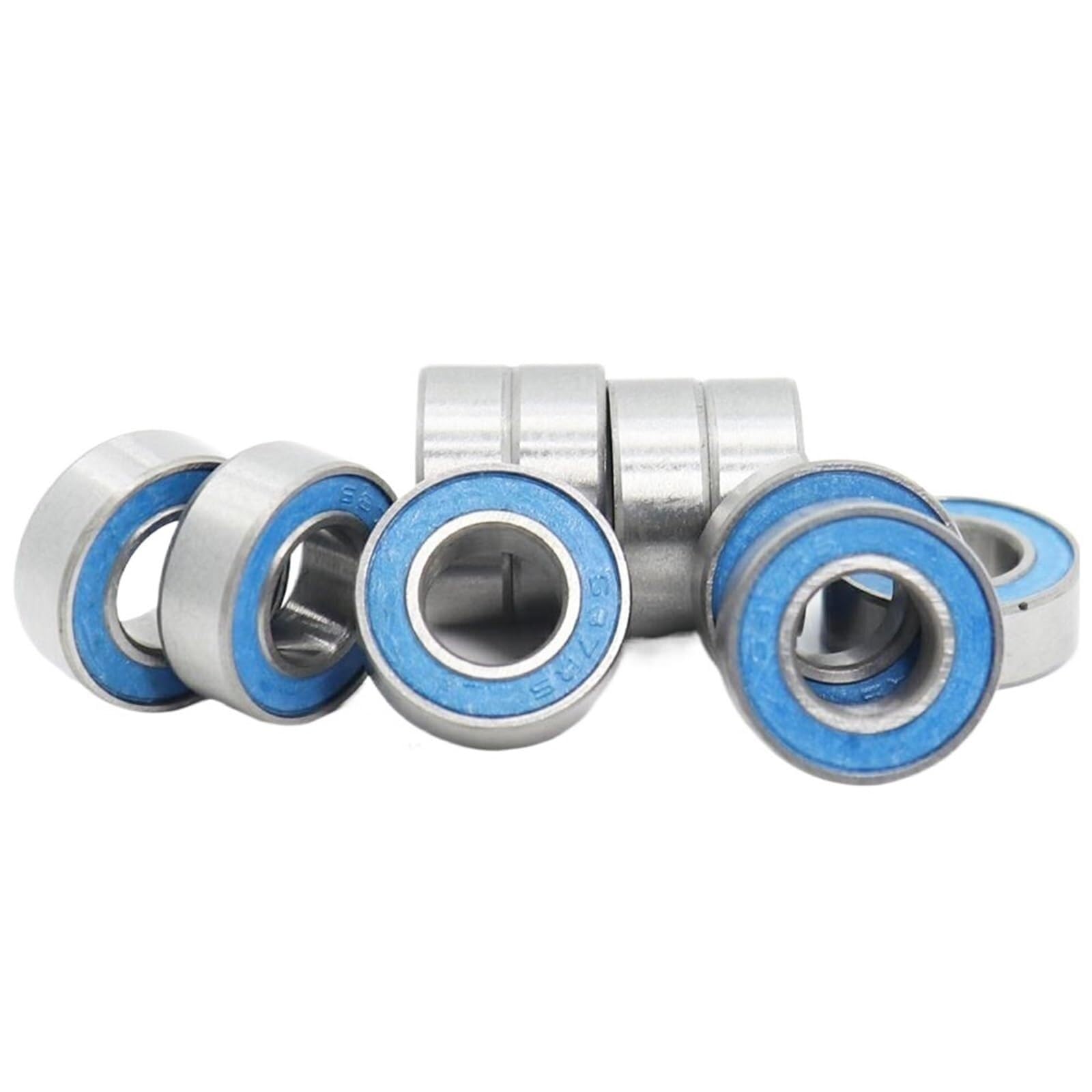 Bearing, 687RS Bearing 10PCS 7x14x5 mm ABEC-3 Hobby Electric RC Car Truck 687 RS 2RS Ball Bearings 687-2RS Blue Sealed Wear Resistance